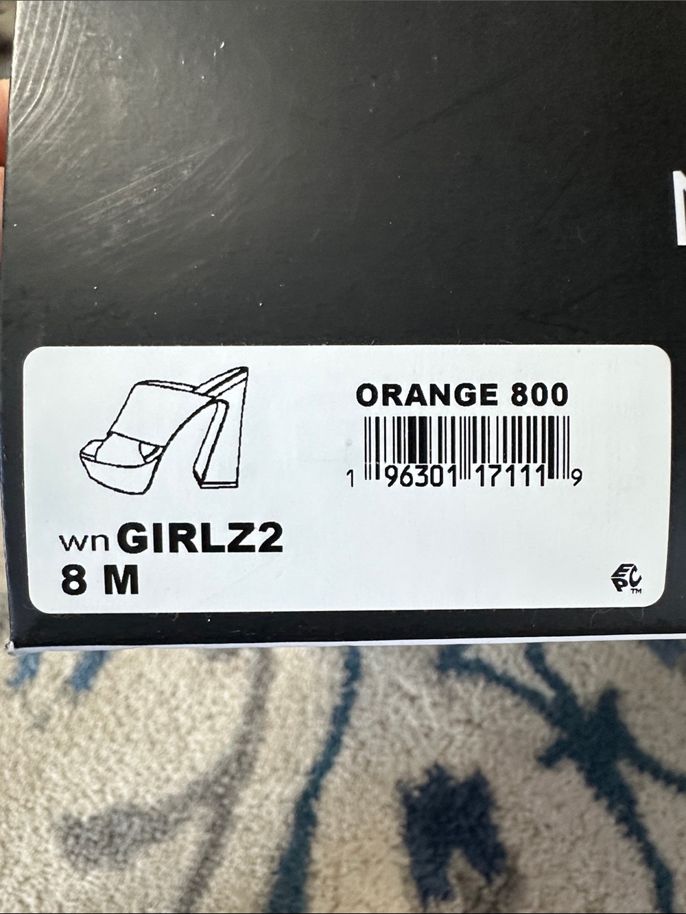 Nine West Bright Orange Suede Platform Sandals - Picture 2 of 5